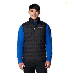 Columbia Men's Delta Ridge II Down Vest, Black, X-Large