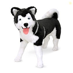 Melissa & Doug Giant Siberian Husky - Lifelike Stuffed Animal Dog (Ove