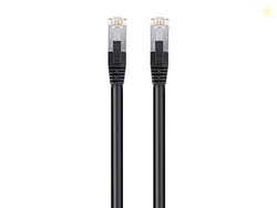 Monoprice Cat6 PoE Ethernet Patch Cable - 10 Feet - Black, 600V, Shiel