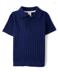 Gymboree,Boys,and Toddler Short Sleeve Knit Sweater Polo Shirt,Downpou