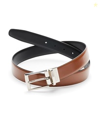 Perry Ellis Men's Portfolio Tan Amigo Belt, Luggage/Black Reversible, 