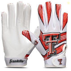 Franklin Sports Texas Tech Red Raiders Kids Football Receiver Gloves -
