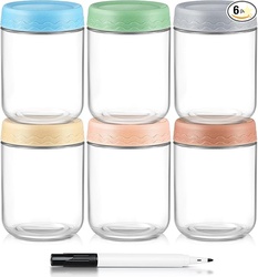 DRKIO  Oats Containers with Lids - 6 Pack