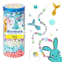 Creativity for Kids Mermaid Bead Jewelry Jar: Create 40+ Friendship Br