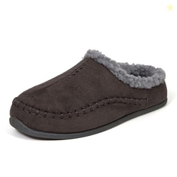Deer Stags Men's Slipper, Charcoal, 13