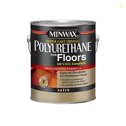Minwax Super Fast Drying Polyurethane Protective Wood Finish, 350 VOC,
