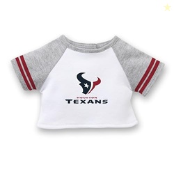American Girl Houston Texans 18 inch Fan Tee with Crew Neck Striped Sh