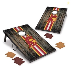 Wild Sports NCAA USC Trojans 2' x 3' MDF Deluxe Cornhole Set - with Co