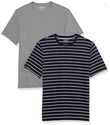 Amazon Essentials Men's Slim-Fit Crewneck T-Shirts, Short Sleeve, Pack