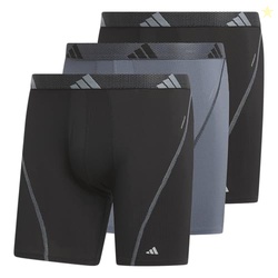 Adidas Men's Performance Athletic Mesh Boxer Brief Underwear 3-Pack, M