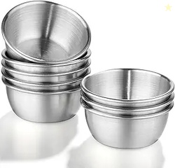 Dipping Bowls 8 Pieces Stainless Steel
