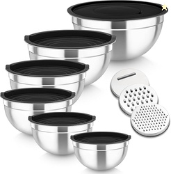 TeamFar Mixing Bowls Set of 6