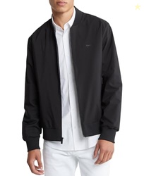 Calvin Klein Matte Logo Zip Bomber Jacket