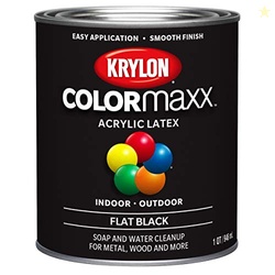 Krylon K05647007 COLORmaxx Acrylic Latex Brush On Paint for Indoor/Out