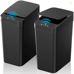 Bathroom Trash Can with Lid, KOEYLE 2 Pack