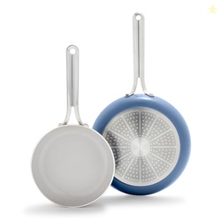 GreenPan Nova 8 & 10 2 Piece Frying Pan Skillet Set, Oprahs Favorite T
