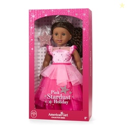 American Girl 2024 Pink Stardust Holiday Collector Doll with Swarovski