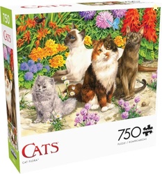Buffalo Games - John Francis - Cat Flora - 750 Piece Jigsaw Puzzle for