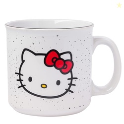 Silver Buffalo Sanrio Hello Kitty Ceramic Camper Mug, 20 Ounces