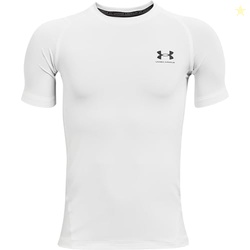 Under Armour Boys HeatGear Armour Short-Sleeve T-Shirt , White (100)/B