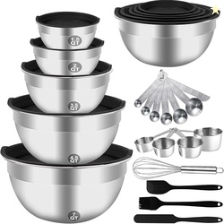 Mixing Bowls Set, 25PCS Stainless Steel
