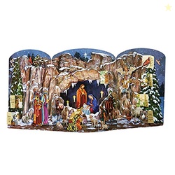 Needzo 2024 Nativity Advent Calendar O Holy Night, 8 3/4 Inch