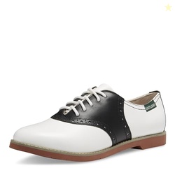 Eastland Women's Sadie Oxford, Black/White, 8 Medium US