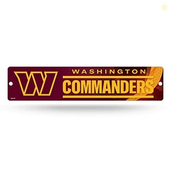 Rico Industries NFL Football Washington Commanders Plastic Street Sign