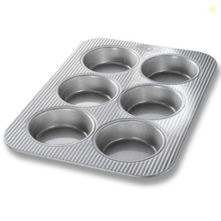 USA Pan Bakeware Nonstick Mini Round Cake Pans, Aluminized Steel