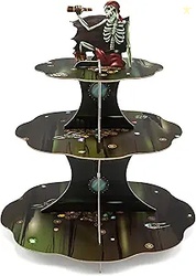 Cheerland Skull Pirate Cupcake Stand
