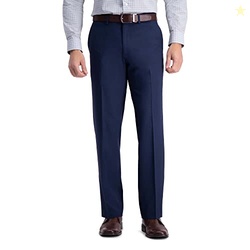 Haggar Men's Premium Comfort Dress Pant-Straight Fit Flat Front Reg. a