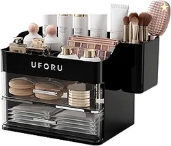 Makeup Organizer for Vanity with Brush Holder