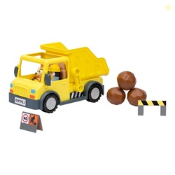 Bluey Dump Truck Toy Playset, Sturdy Working Toy Dump Truck with 2 Art