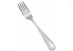 Winco 12-Piece Dots Salad Fork Set, 18-0 Stainless Steel, Silver