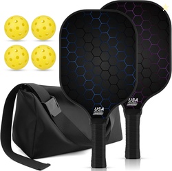 T300 Carbon Fiber Pickleball Paddles Set of 2