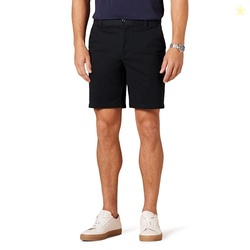 Amazon Essentials Men's 9" Comfort Stretch Chino Shorts, Black, 30