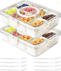Snackle Box Container (2 Pack-8 Compartments)