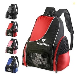 Vizari Solano Soccer Backpack With Ball Compartment and Vented Ball Po