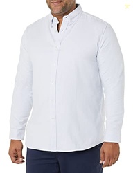 Amazon Essentials Men's Long-Sleeve Regular-Fit Stretch Oxford Shirt (
