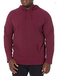 Amazon Essentials Men's Pullover Hoodie, Long-Sleeve Slub Thermal, Bur