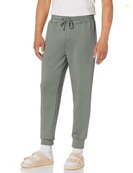 Jockey Men's Casualwear Soft Comfort Jogger, Agave Green, L