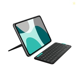 Logitech Flip Folio, Keyboard Case for iPad Pro 11-inch (M4 & M5) & iP