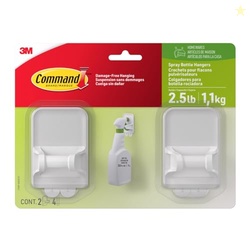 Command Spray Bottle Hangers, Holds up to 32 fl oz, 2 Hangers with 4 S