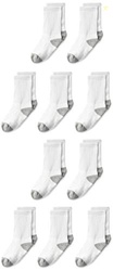 The Children's Place baby boys Socks, Pack of Ten Casual Sock, White, 