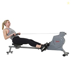 Sunny Health & Fitness Silent Magnetic Rowing Machine with 16 Level Re