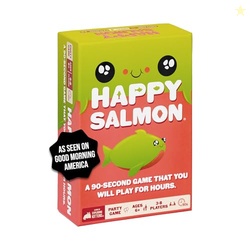 Exploding Kittens Happy Salmon 3-8 Players - Ages 6+ - 90 Second Round