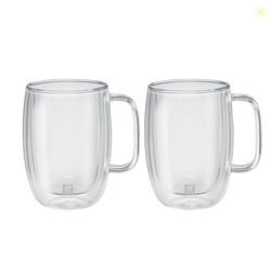 ZWILLING Sorrento Plus 2-pc Double-Wall Glass Latte Mug Set, 15-oz, 45
