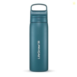 LifeStraw Go Series  Insulated Stainless Steel Water Filter Bottle for