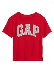 GAP Baby Boys Short Sleeve Logo T-Shirt T Shirt, Red Wagon, 3T US