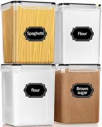 PRAKI Large Food Storage Containers 5.2L , 4pcs 